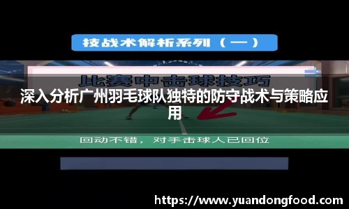 深入分析广州羽毛球队独特的防守战术与策略应用
